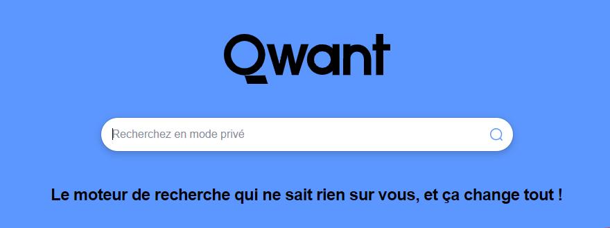 moteur de recherche qwant